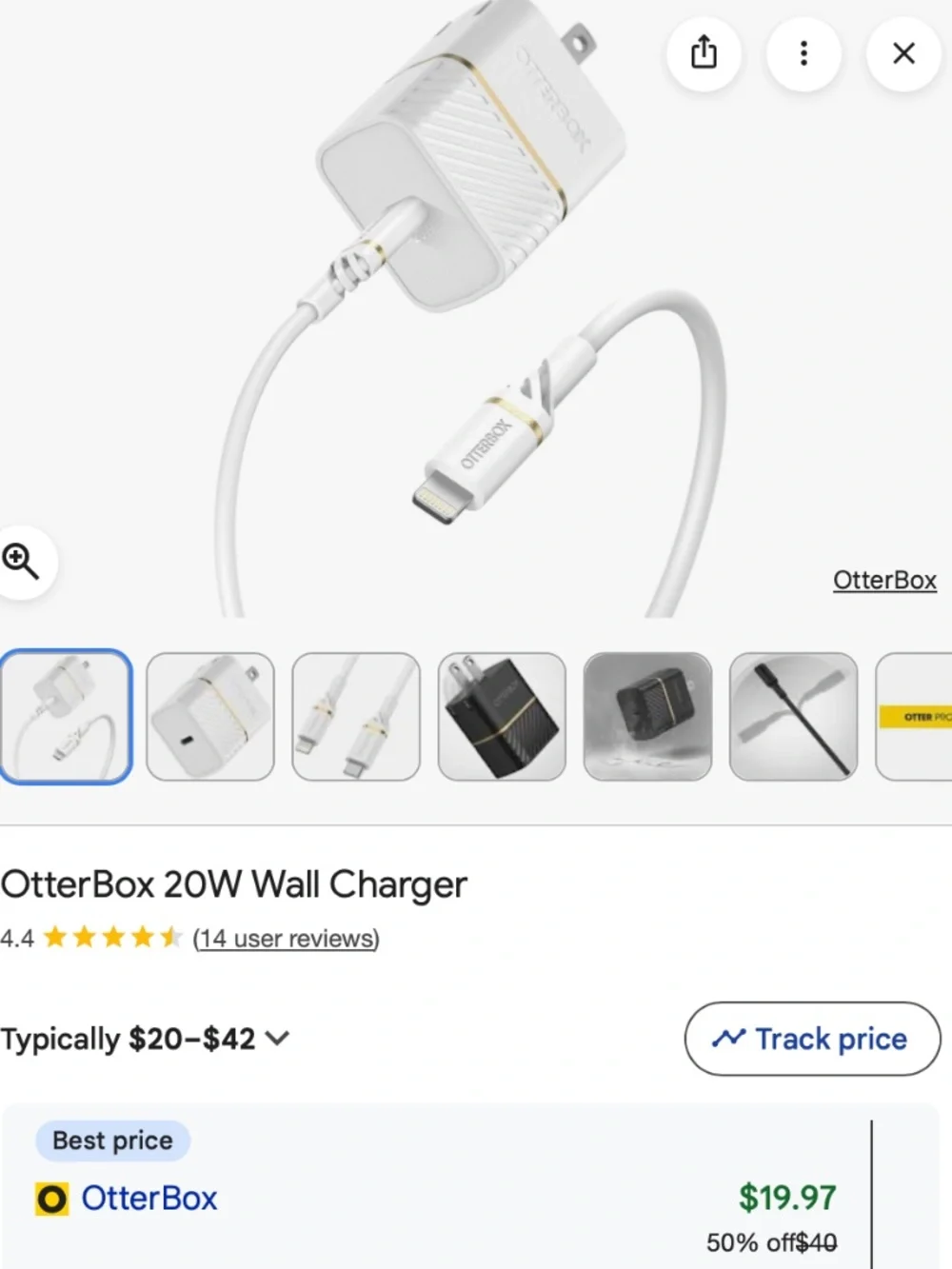 Otterbox iPhone charger NWOT